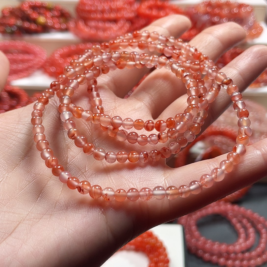 南红玛瑙未镶嵌手链