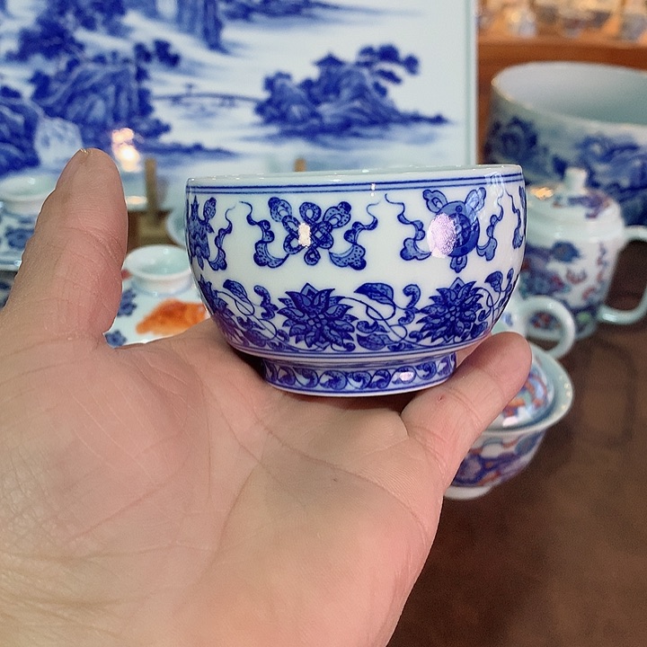 禅定杯手工手绘杯