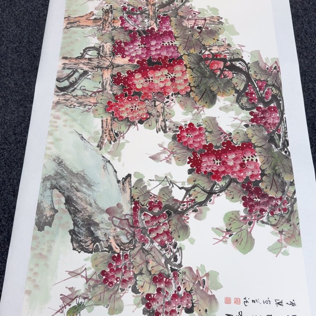 国画国画作品纯手绘山水花鸟