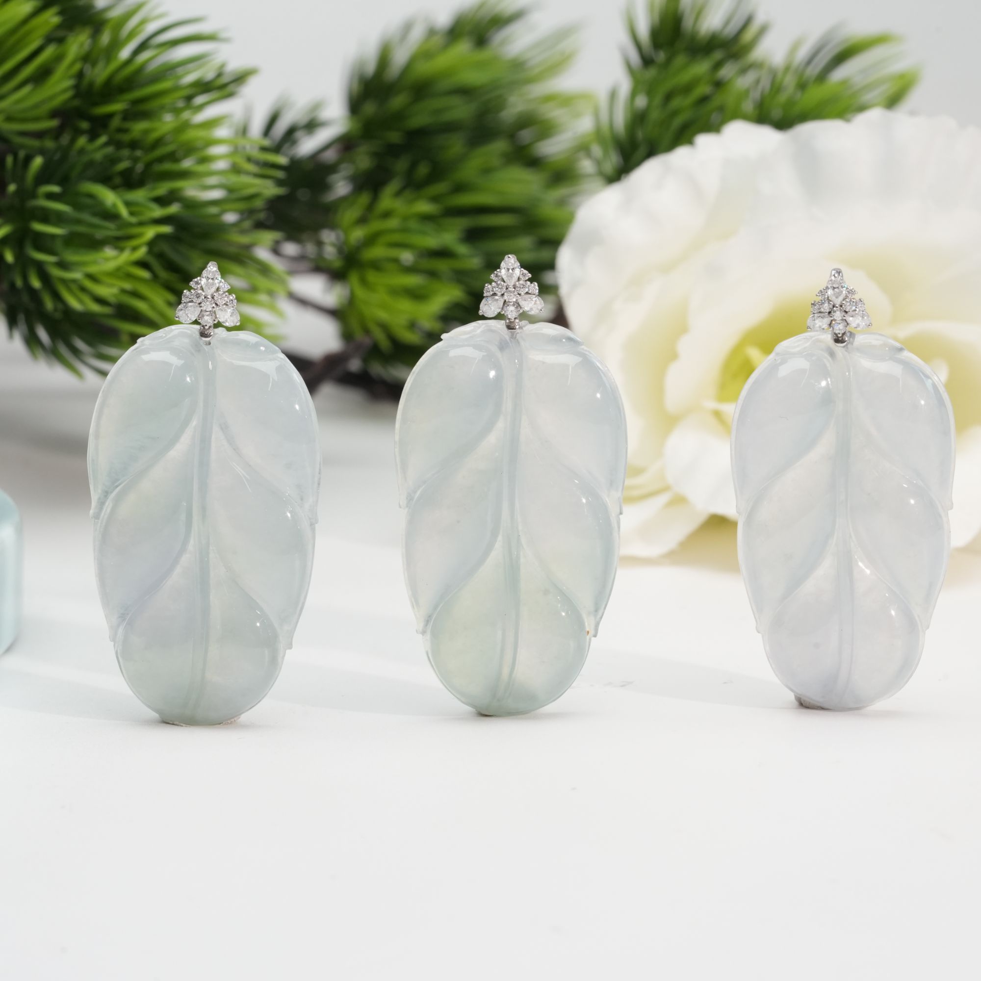 【小北好物】18K金翡翠吊坠约38*22mm【多样性发一件】QS27X170