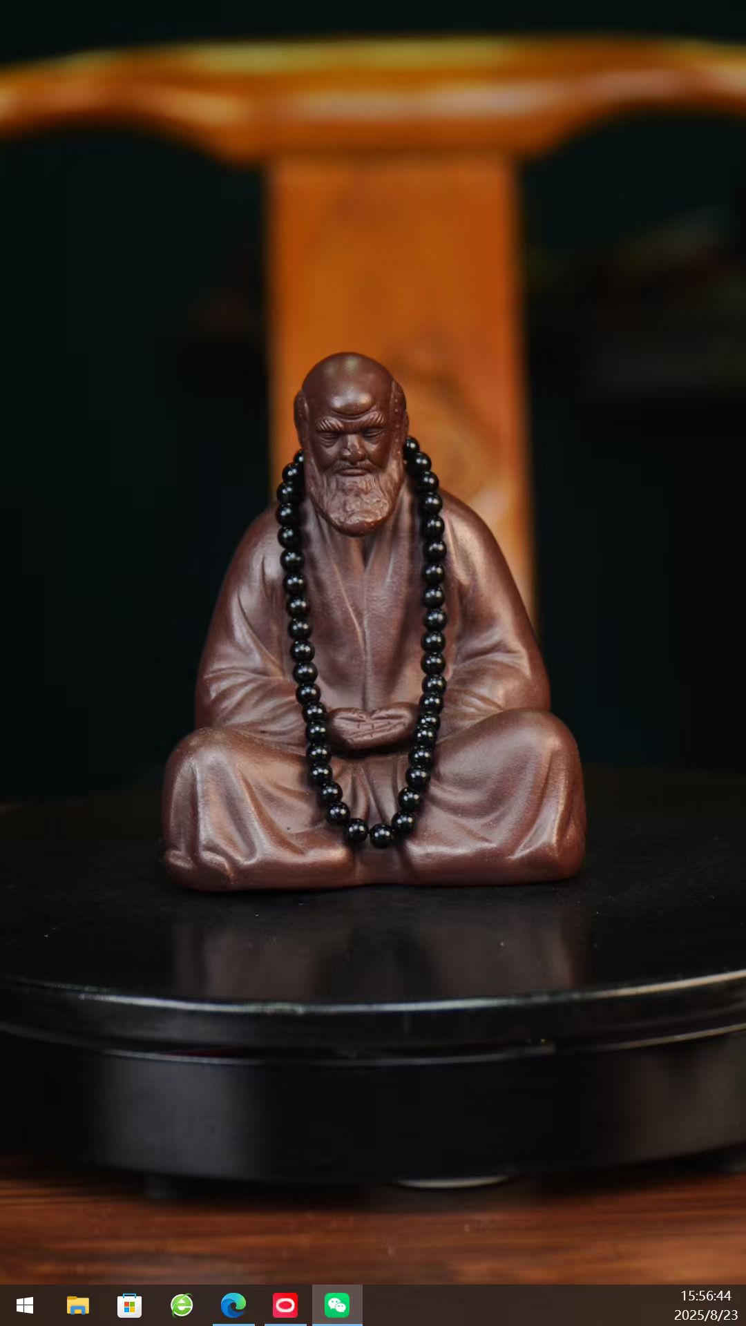 佛珠达摩（带佛珠） 宜兴紫砂