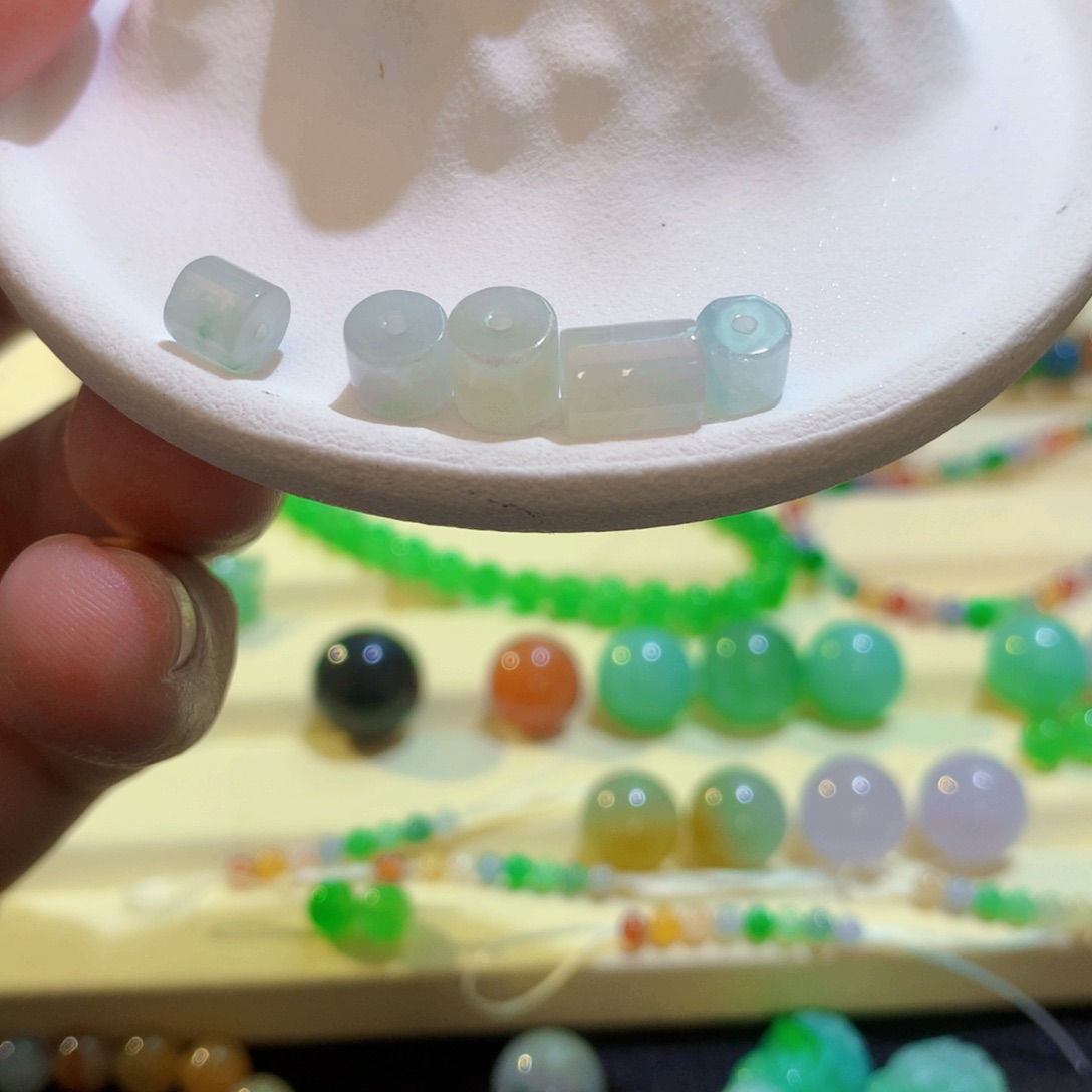 翡翠散珠翡翠珠子126