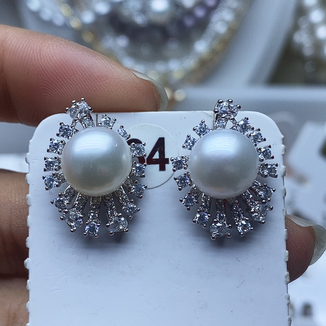 淡水珍珠耳钉未镶嵌