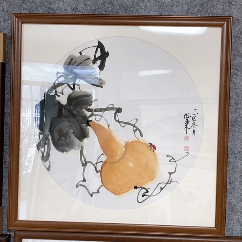 【闪购商品】国画手绘国画带框65.65