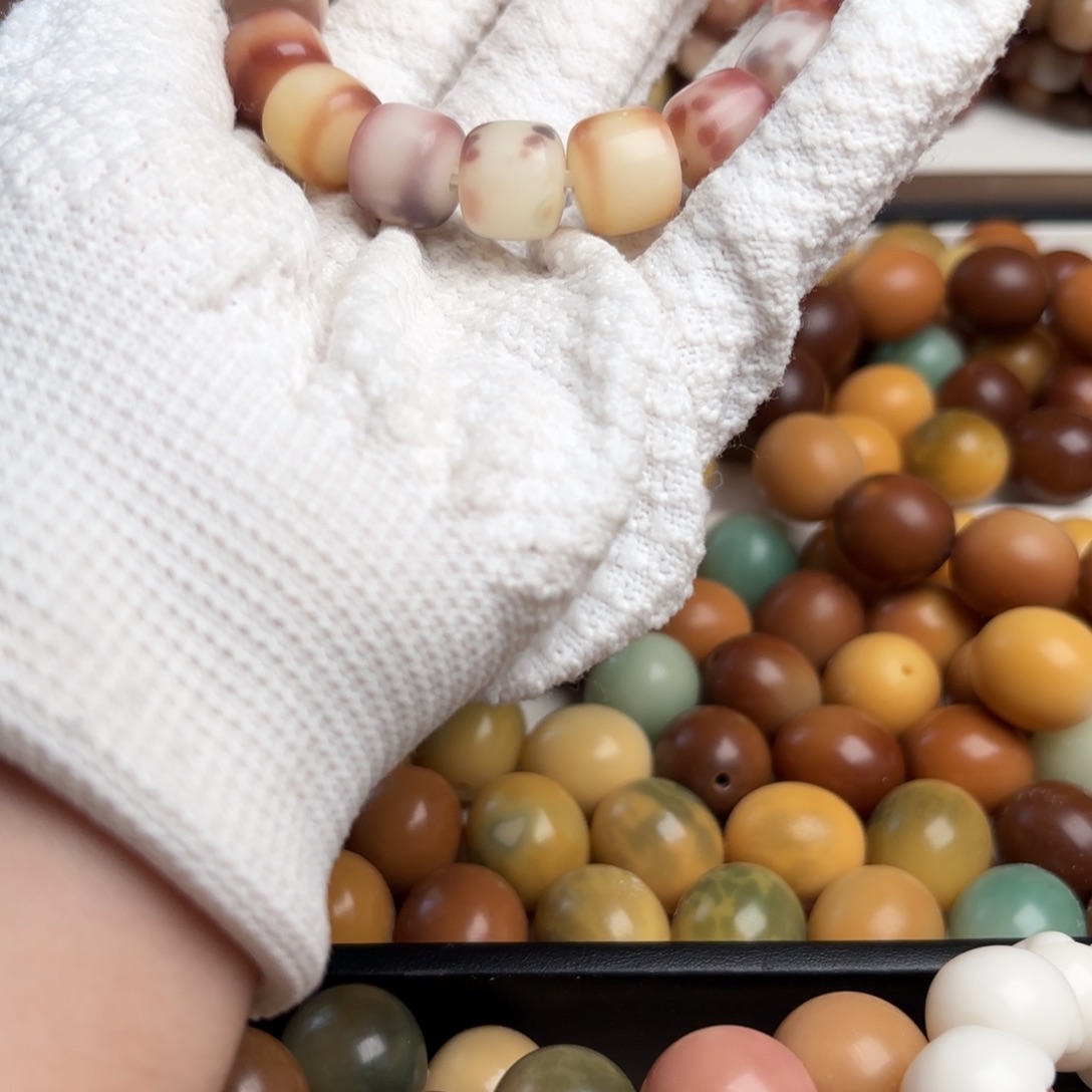 菩提根/象牙果手串卡14干磨正桶2