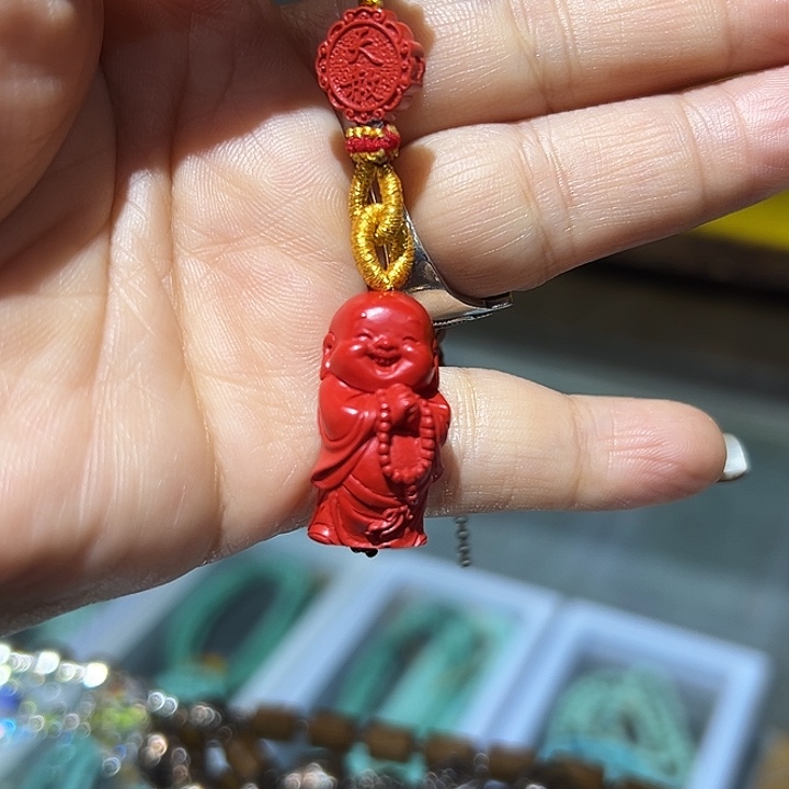 天然辰砂精工制作站佛