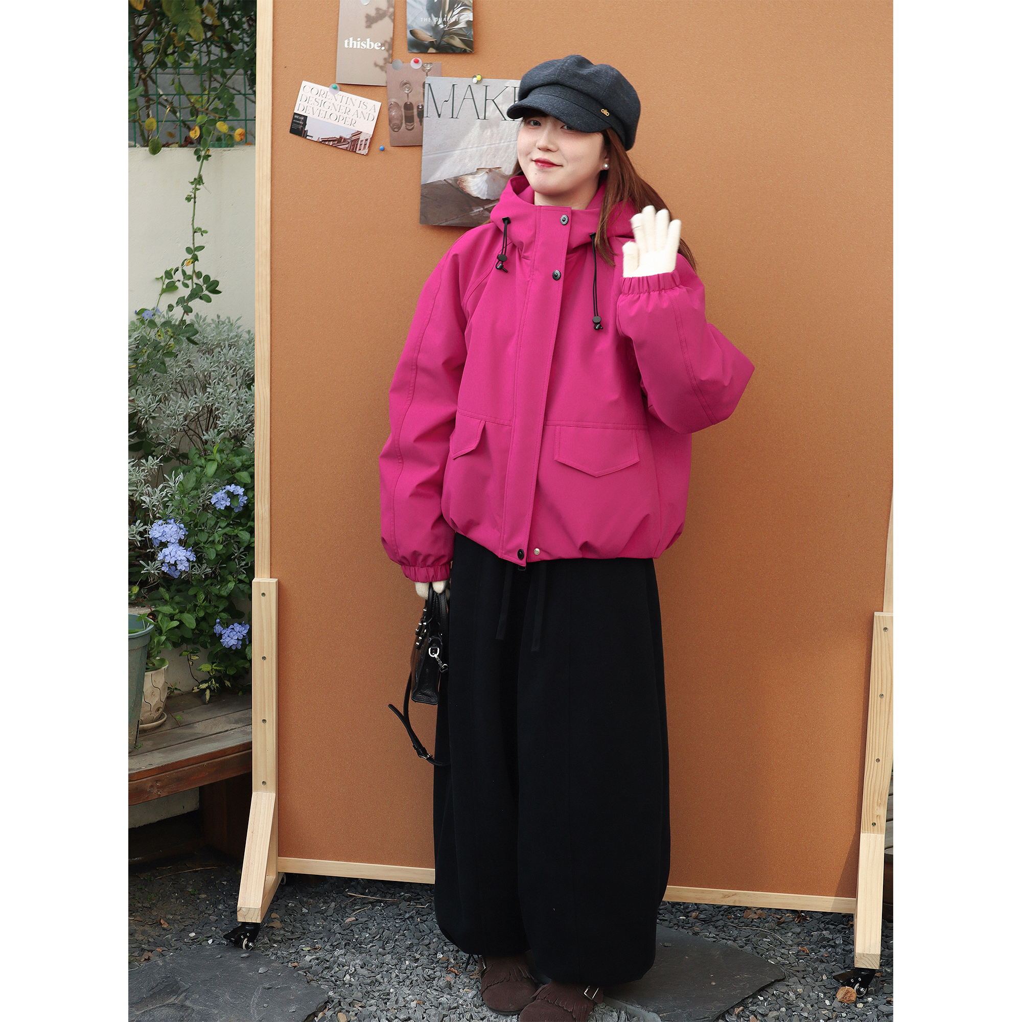 zhukele  翻口袋冲锋衣