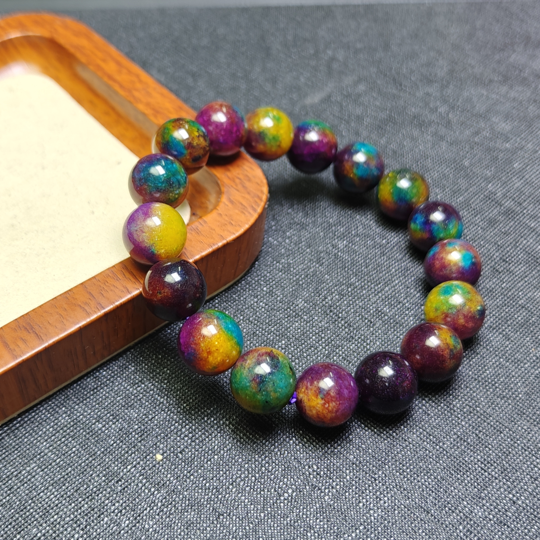 [停业清货]南非紫俱来星空紫俱来12m手串-128-多样性发一