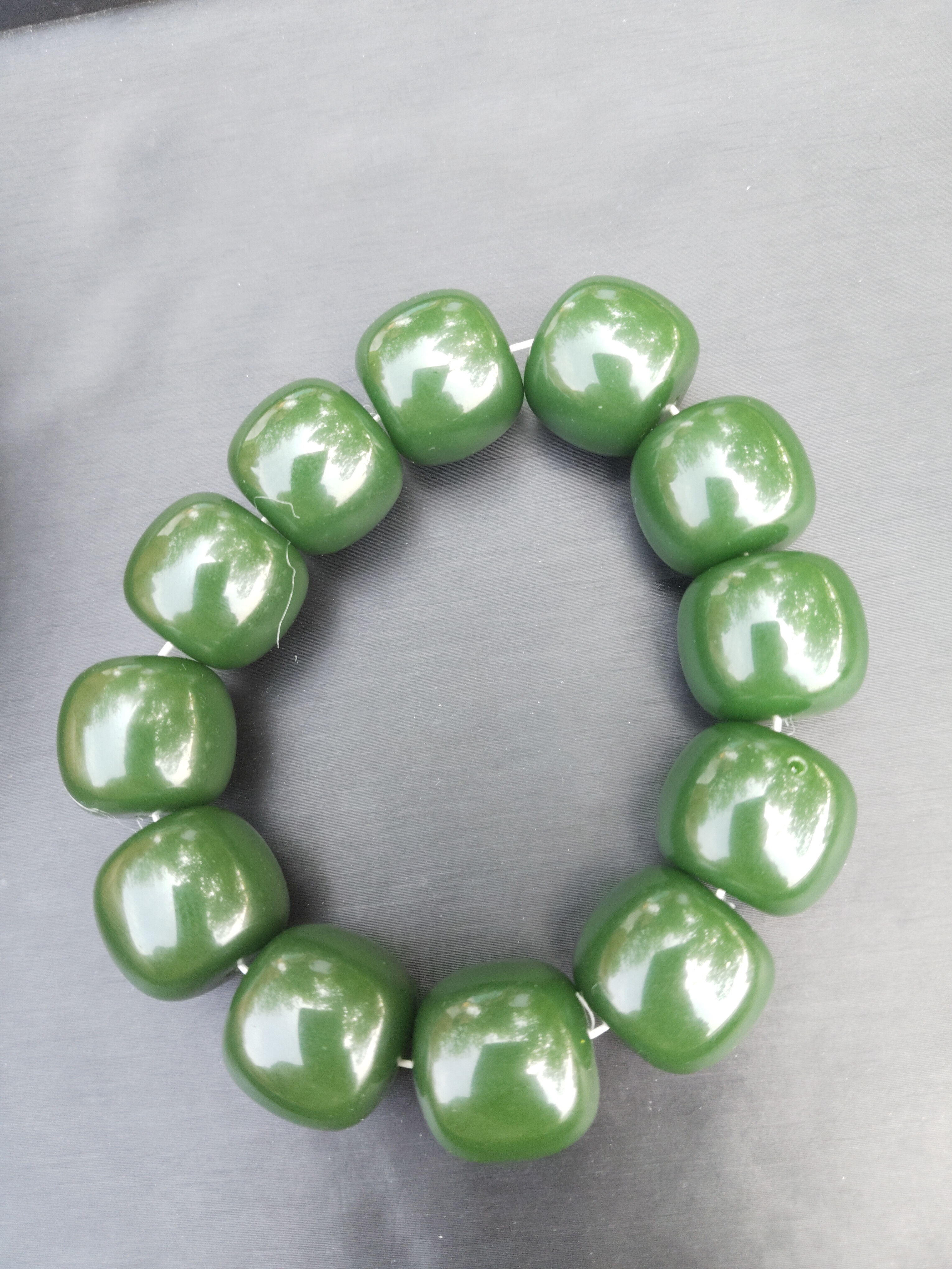 菠菜绿色老油料卡20老形珠