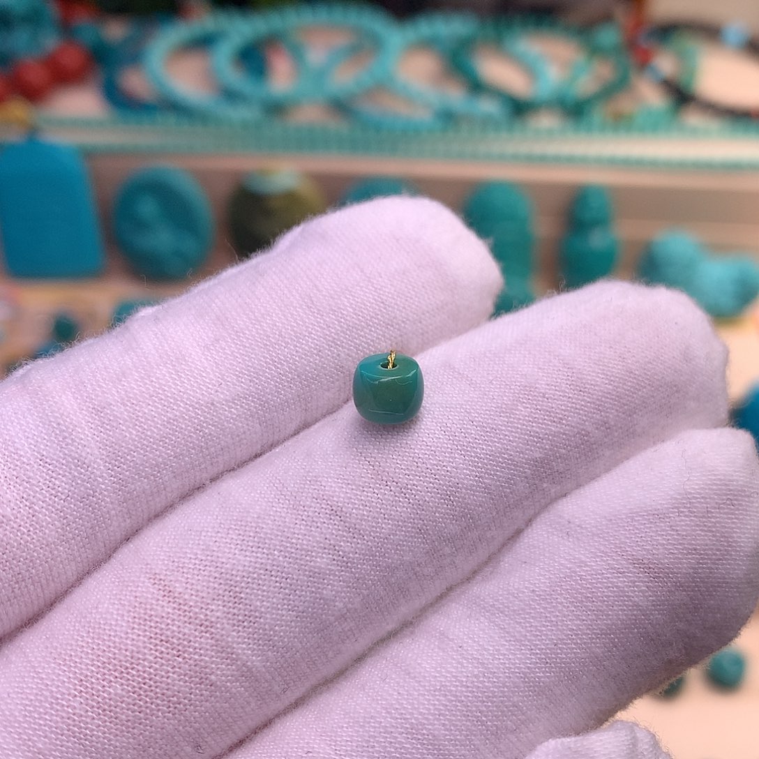 绿松石珠宝半成品未镶嵌