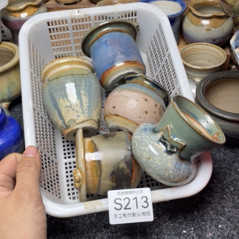 紫砂花盆微瑕213口径5厘米左右