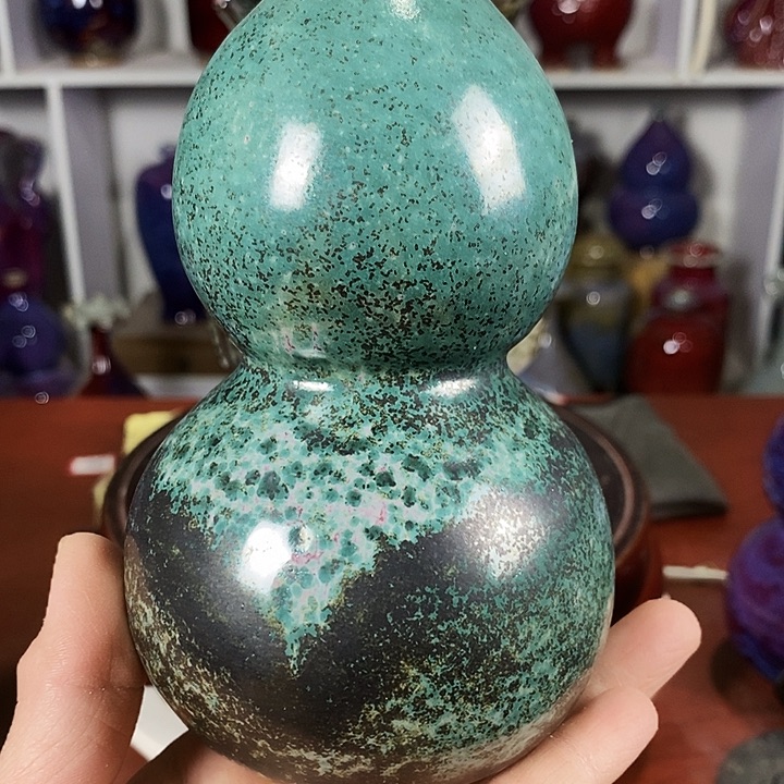 尚峰钧窑作品葫芦瓶