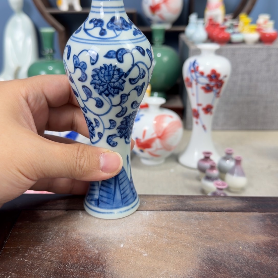 陶瓷手工小花器摆件