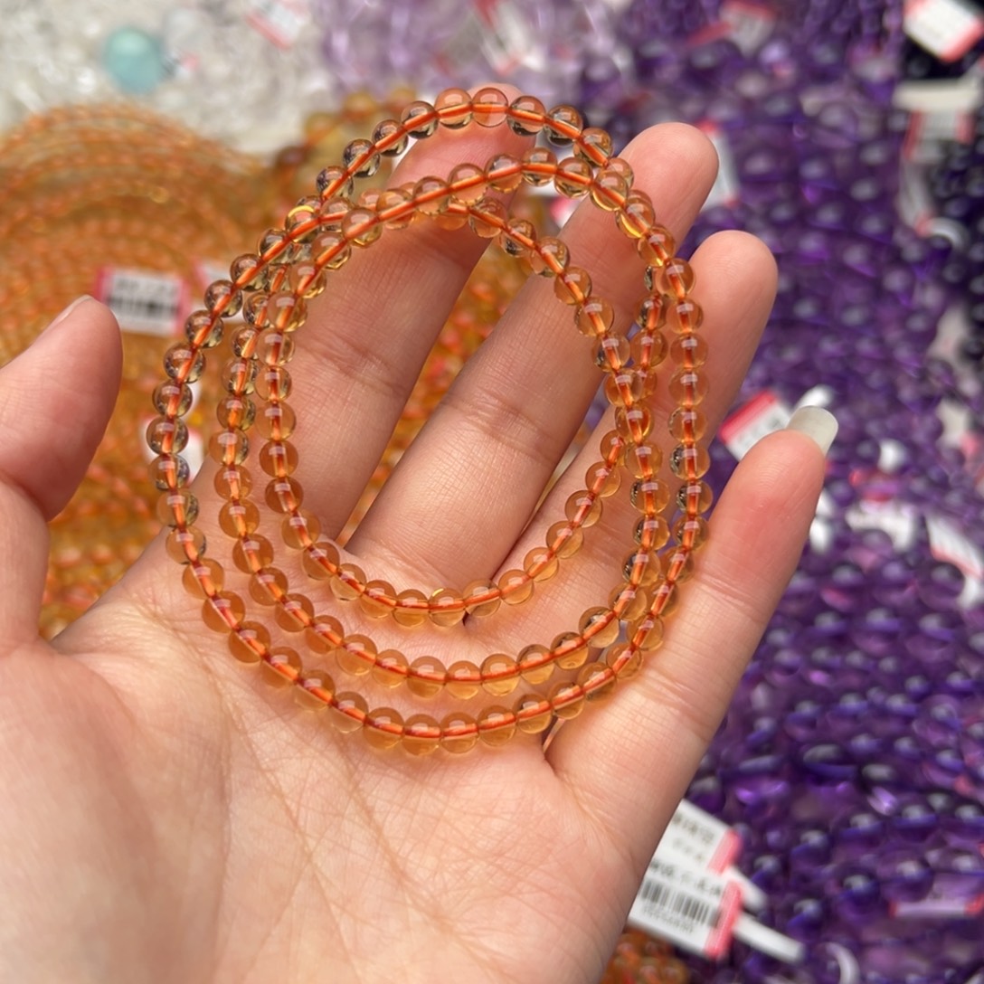 手串水晶未镶嵌黄水晶