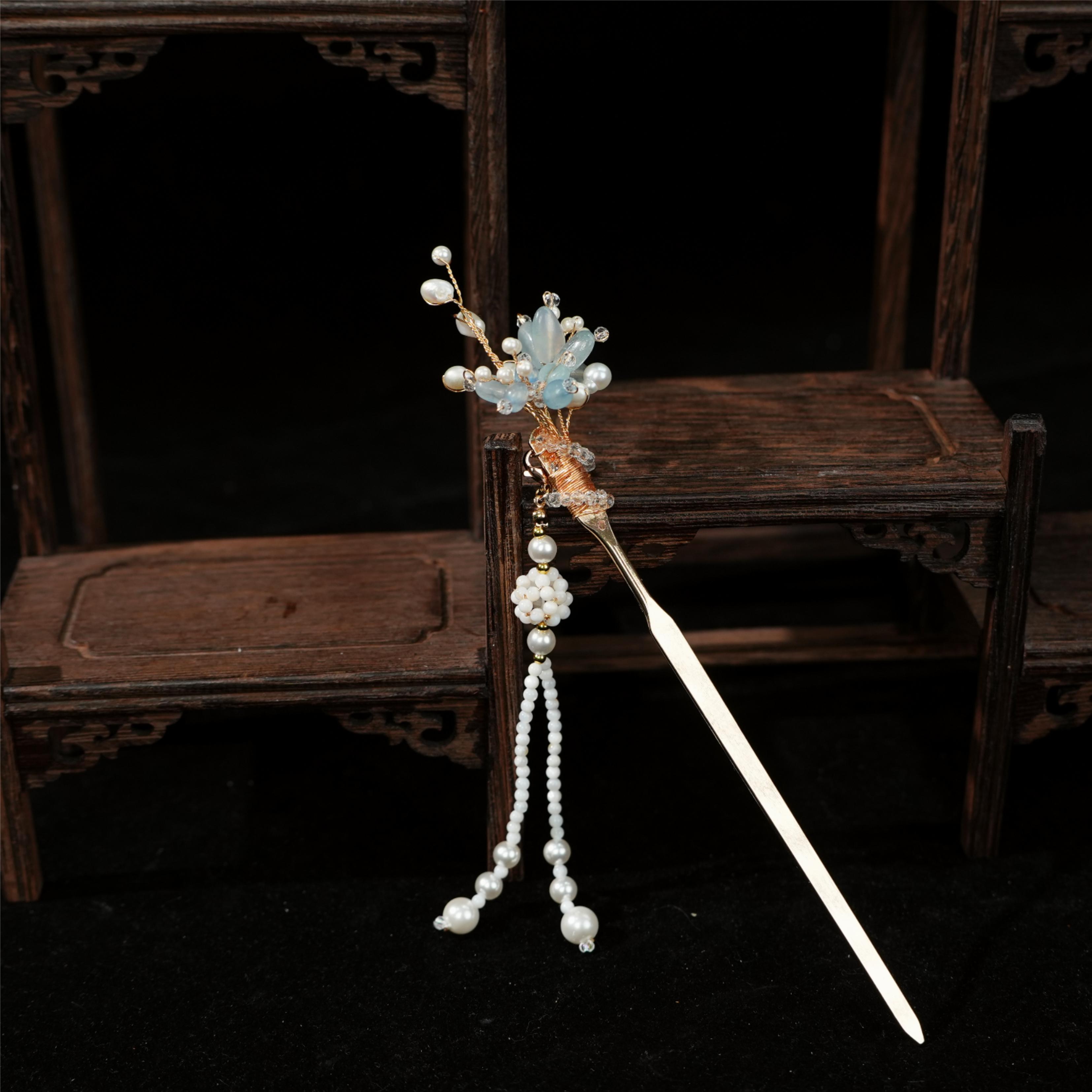 古悦倾城【恬静发簪】古风汉服发饰