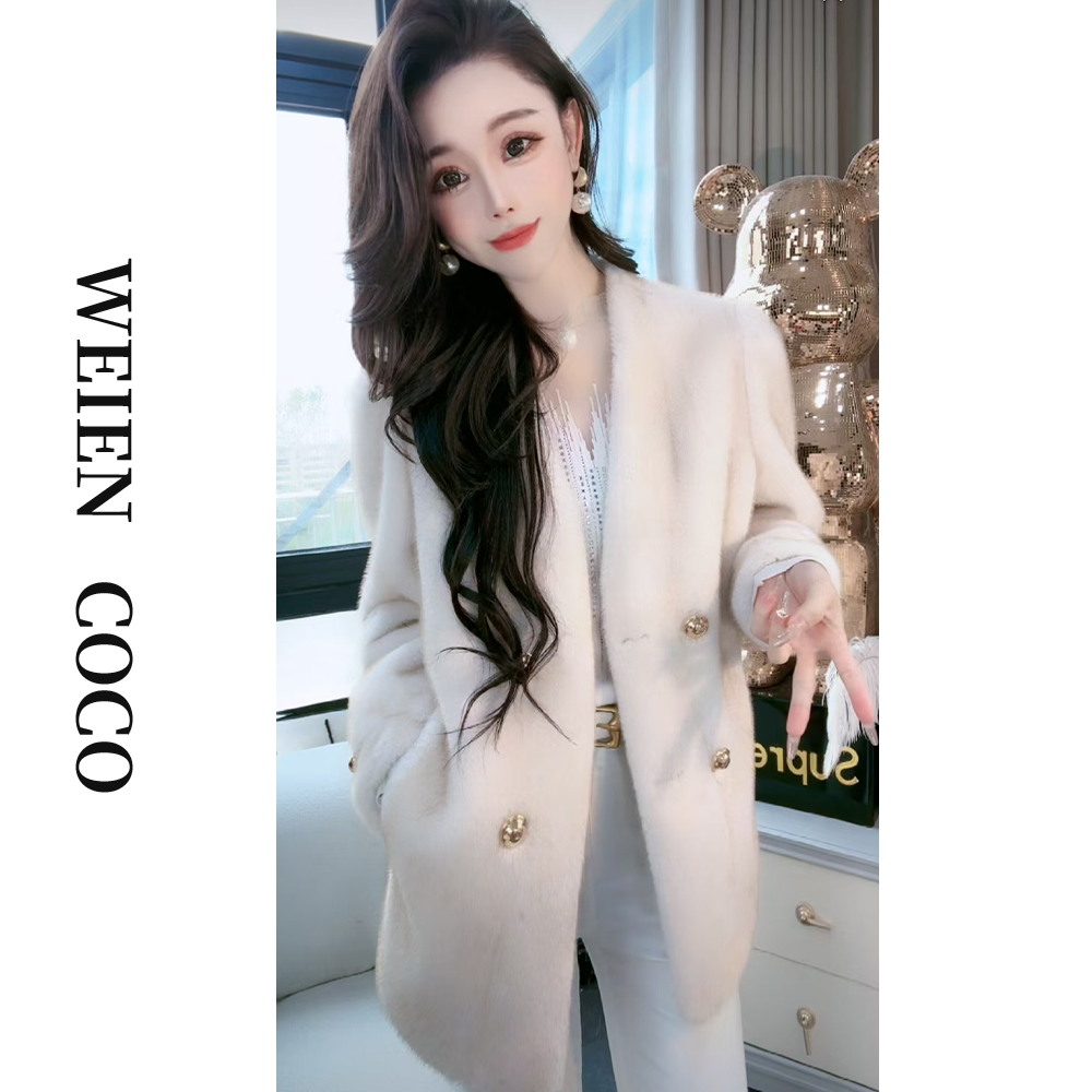 【丝沐服装】气质外套短款休闲百搭上衣女设计师外套冬季新款S3055