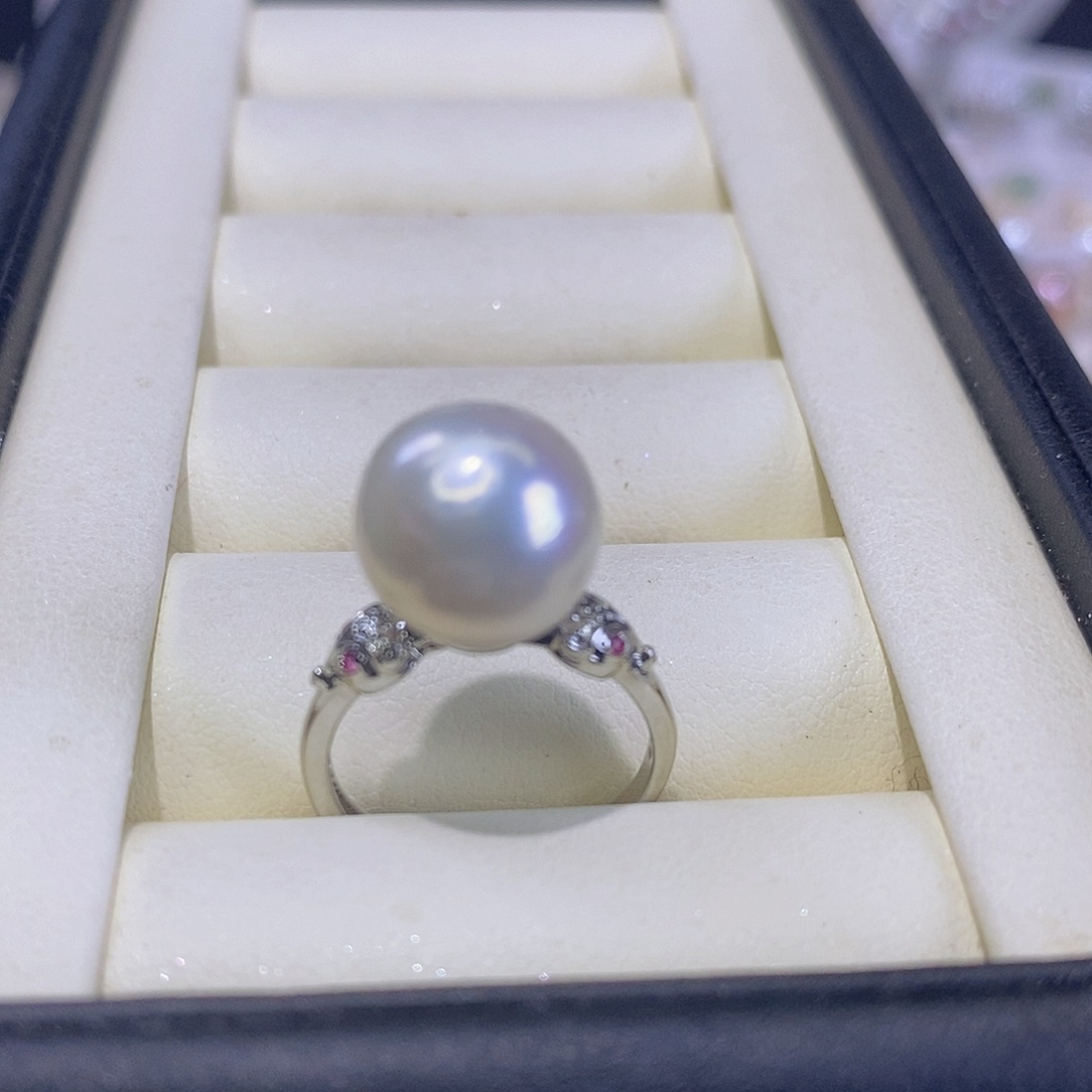 戒指合金淡水珍珠