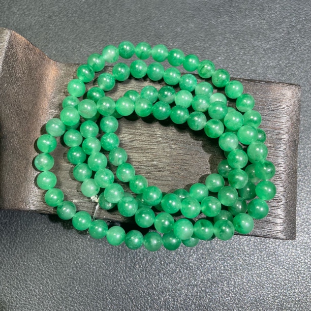 纯天然独龙玉精美卡6珠串108颗链子毛衣链