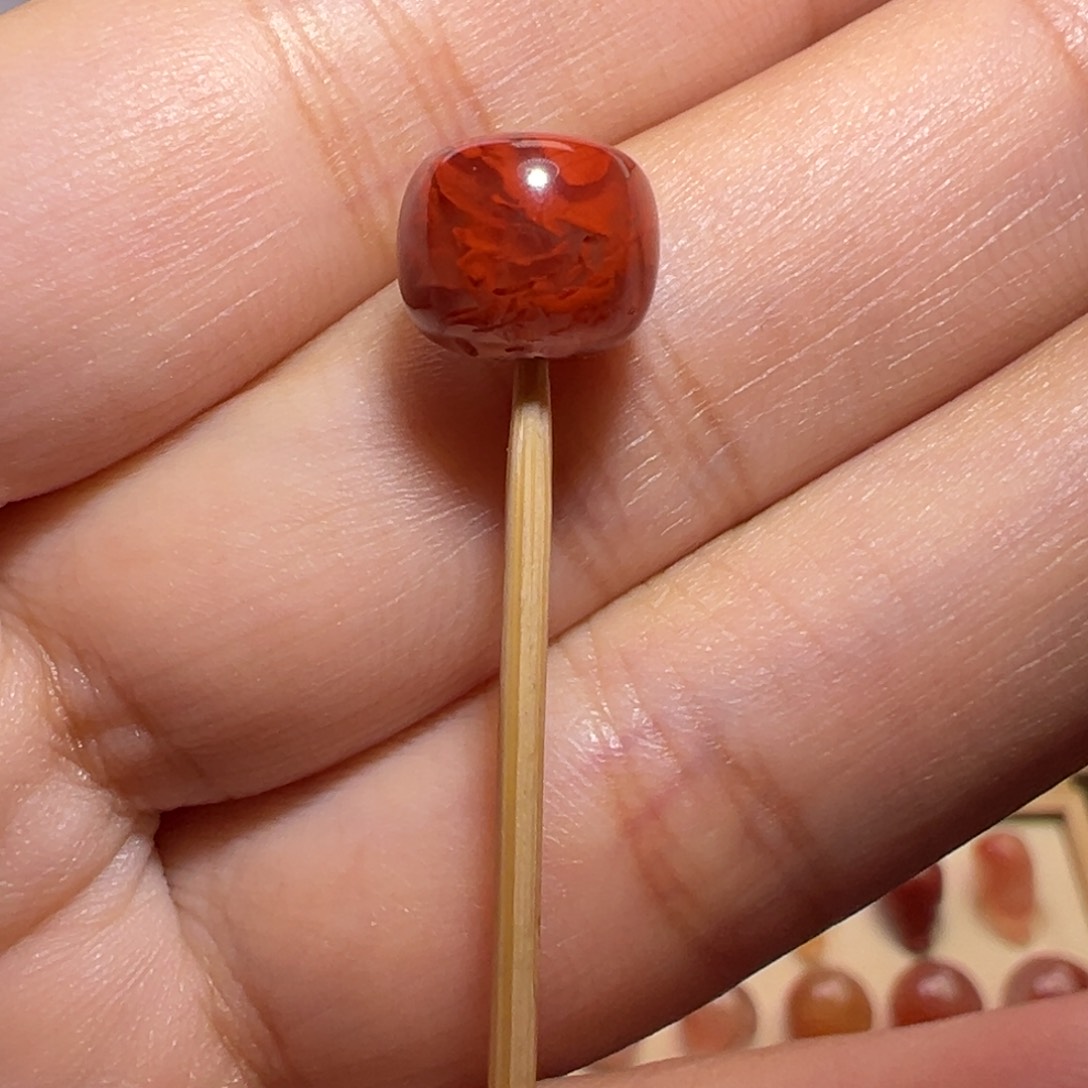 南红玛瑙珠宝奇石未镶嵌火焰老型9+