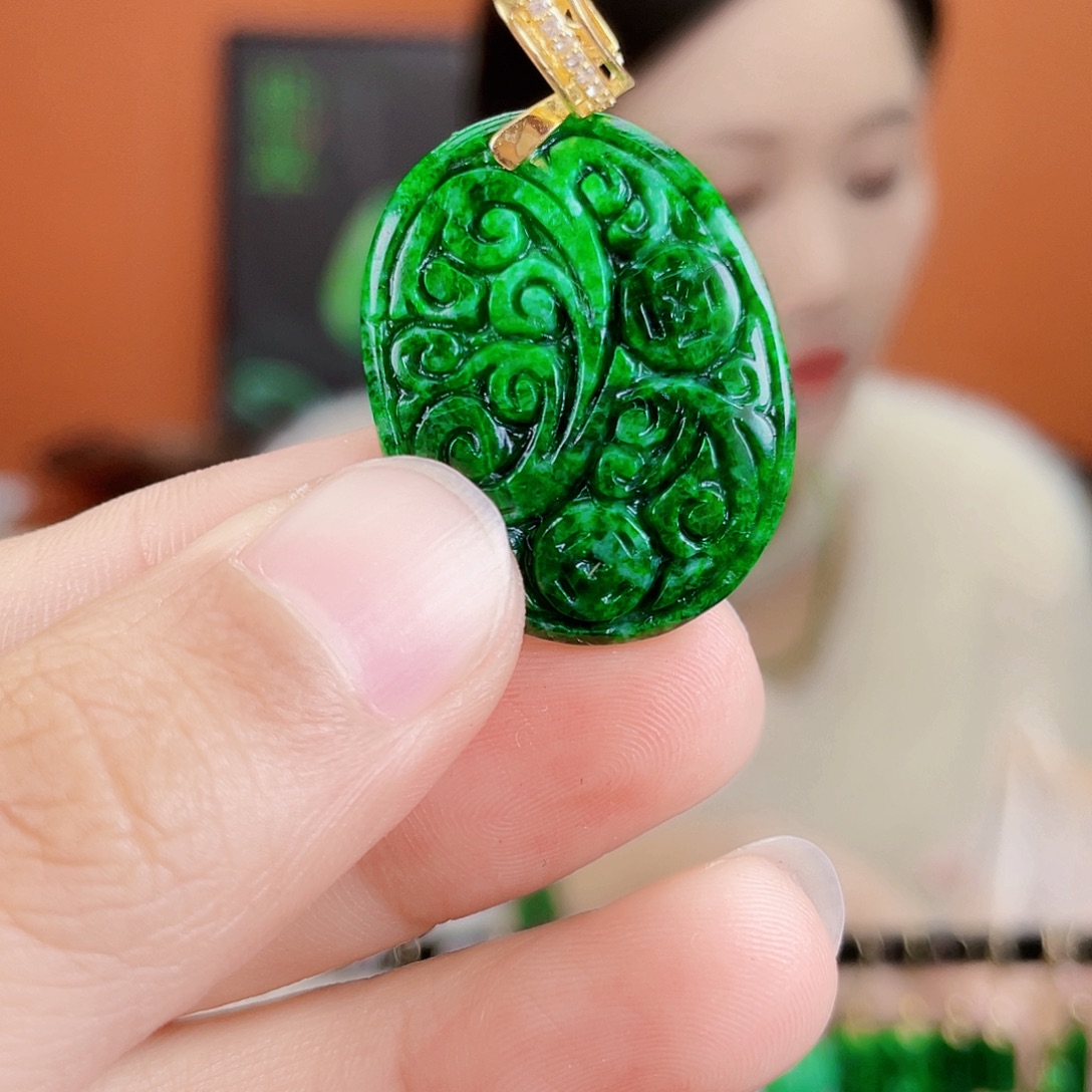 翡翠未镶嵌耳饰饰品
