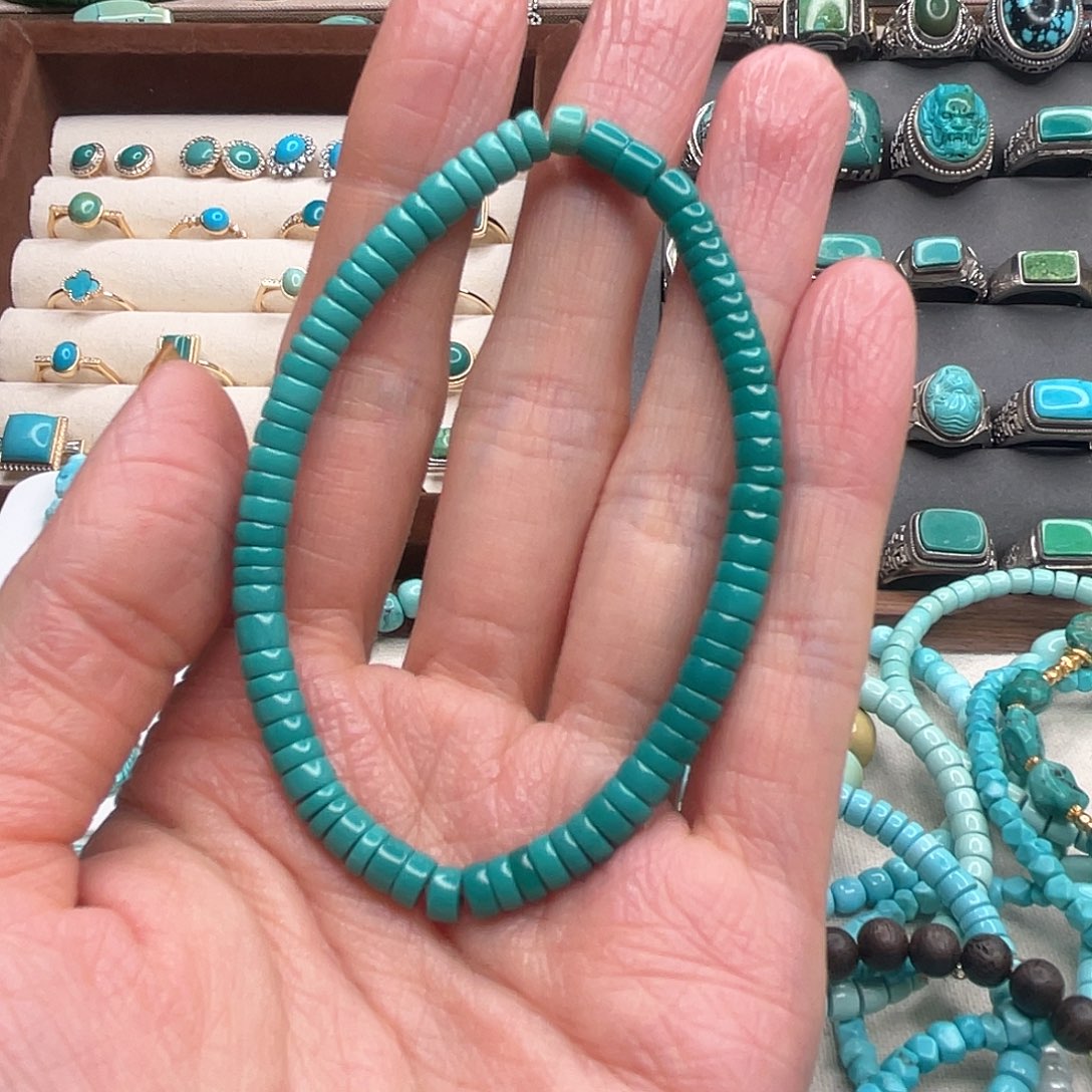 绿松石珠宝奇石未镶嵌小****心