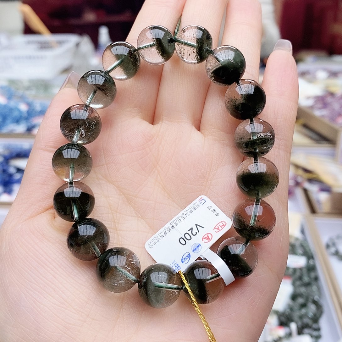 水晶手链未镶嵌V200 绿幽灵