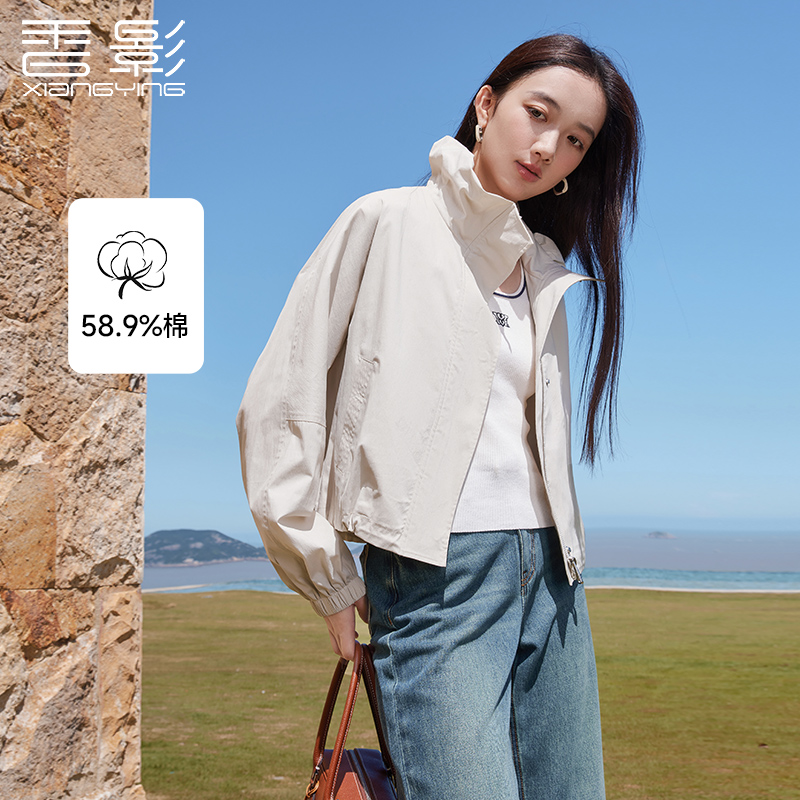 J843149短外套 香影工装风衣外套女短款春秋季新款休