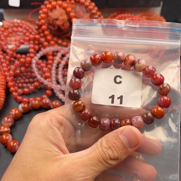 南红玛瑙未镶嵌多样性发货默认微瑕称重9mm