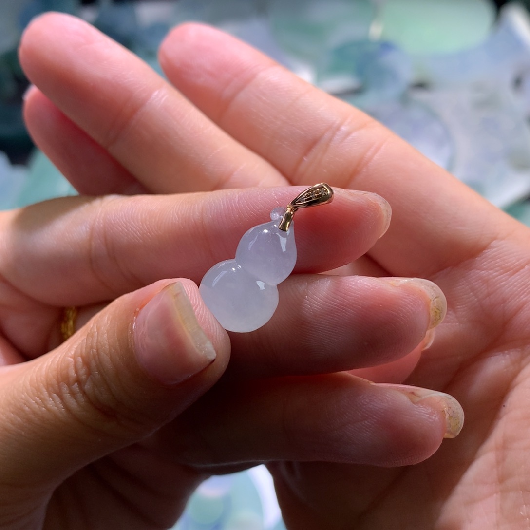 定制翡翠18K金镶嵌s****冶福利