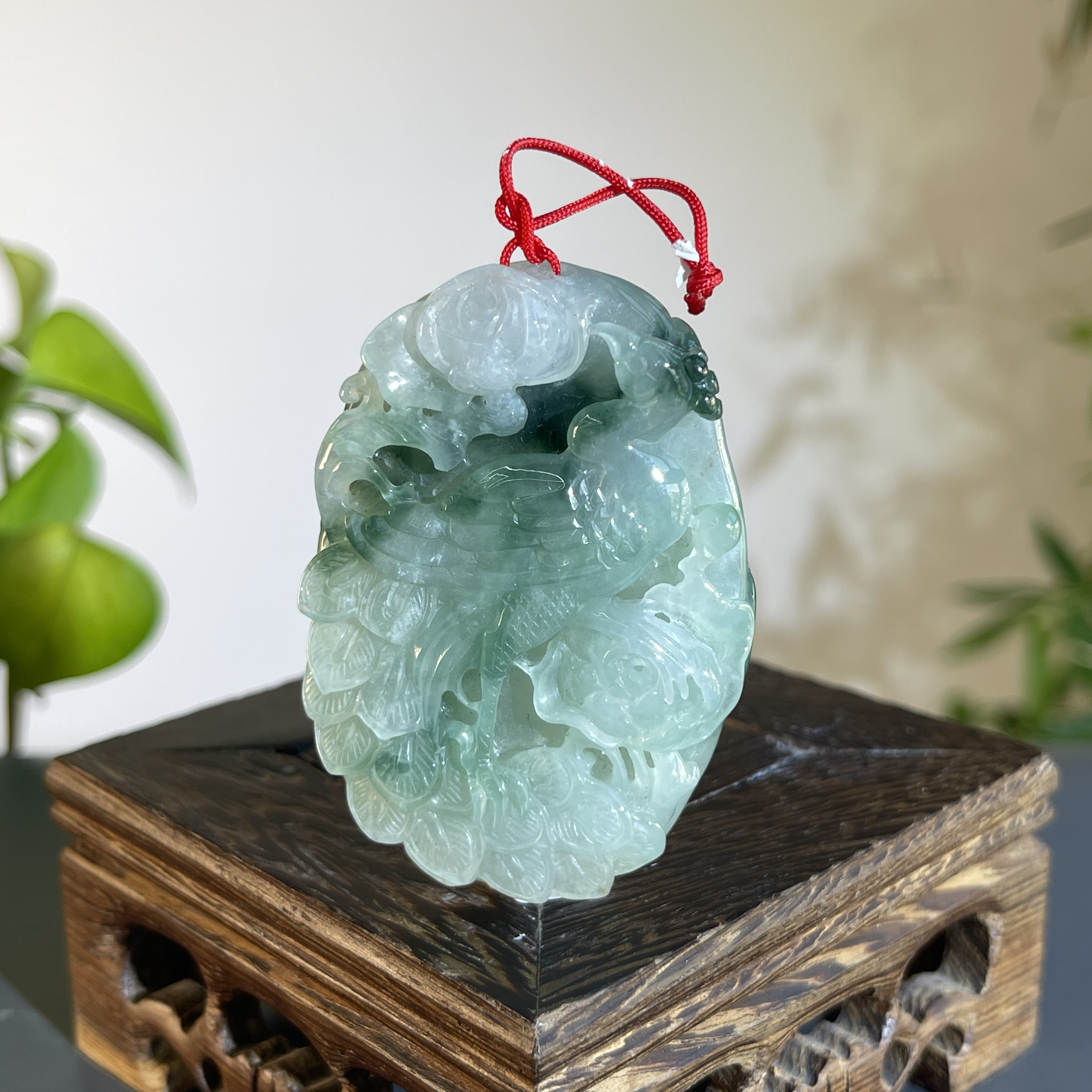 JTW20-145 天然缅甸A货翡翠  凤牌