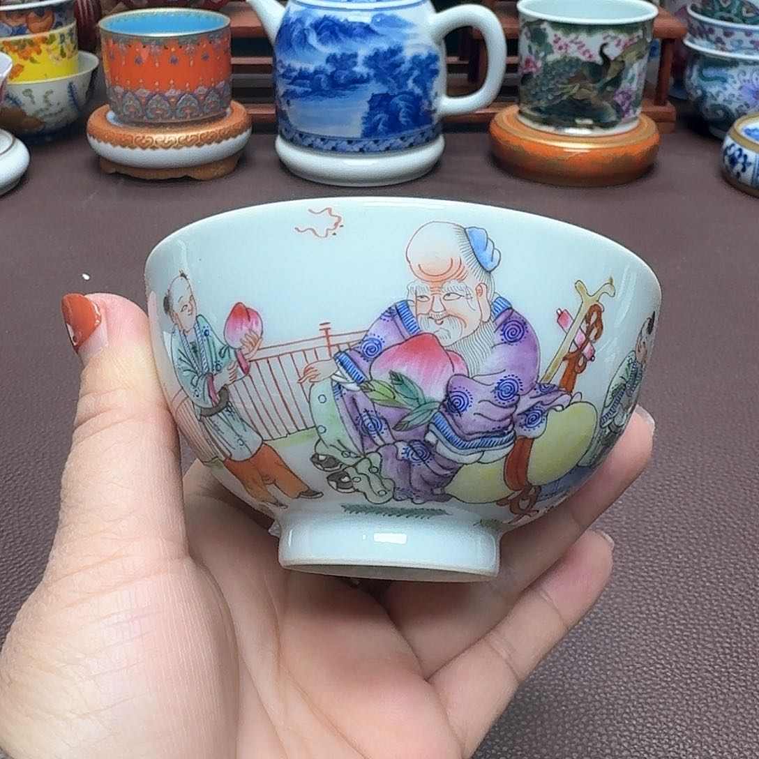 瓷片景德镇仿古手工制作精品展示