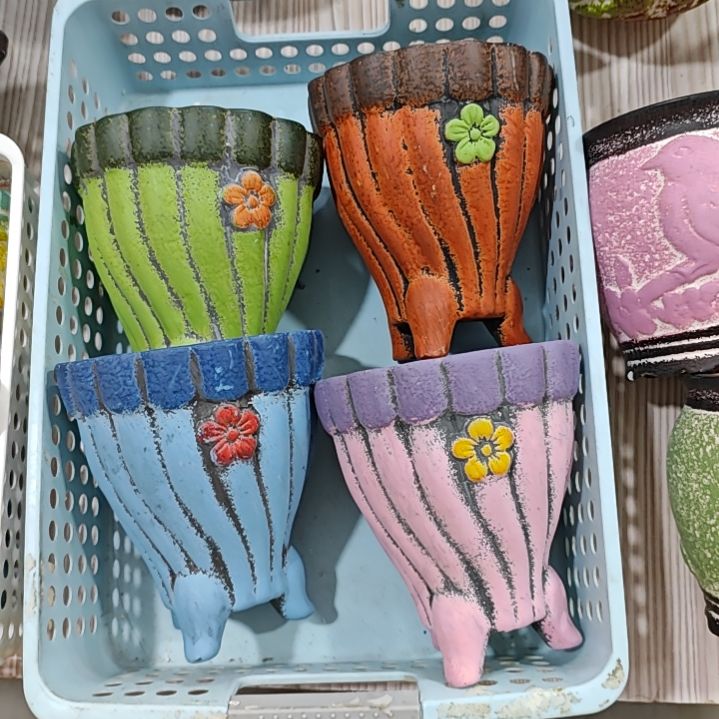 陶吸水透气的白陶花盆凑满12发货