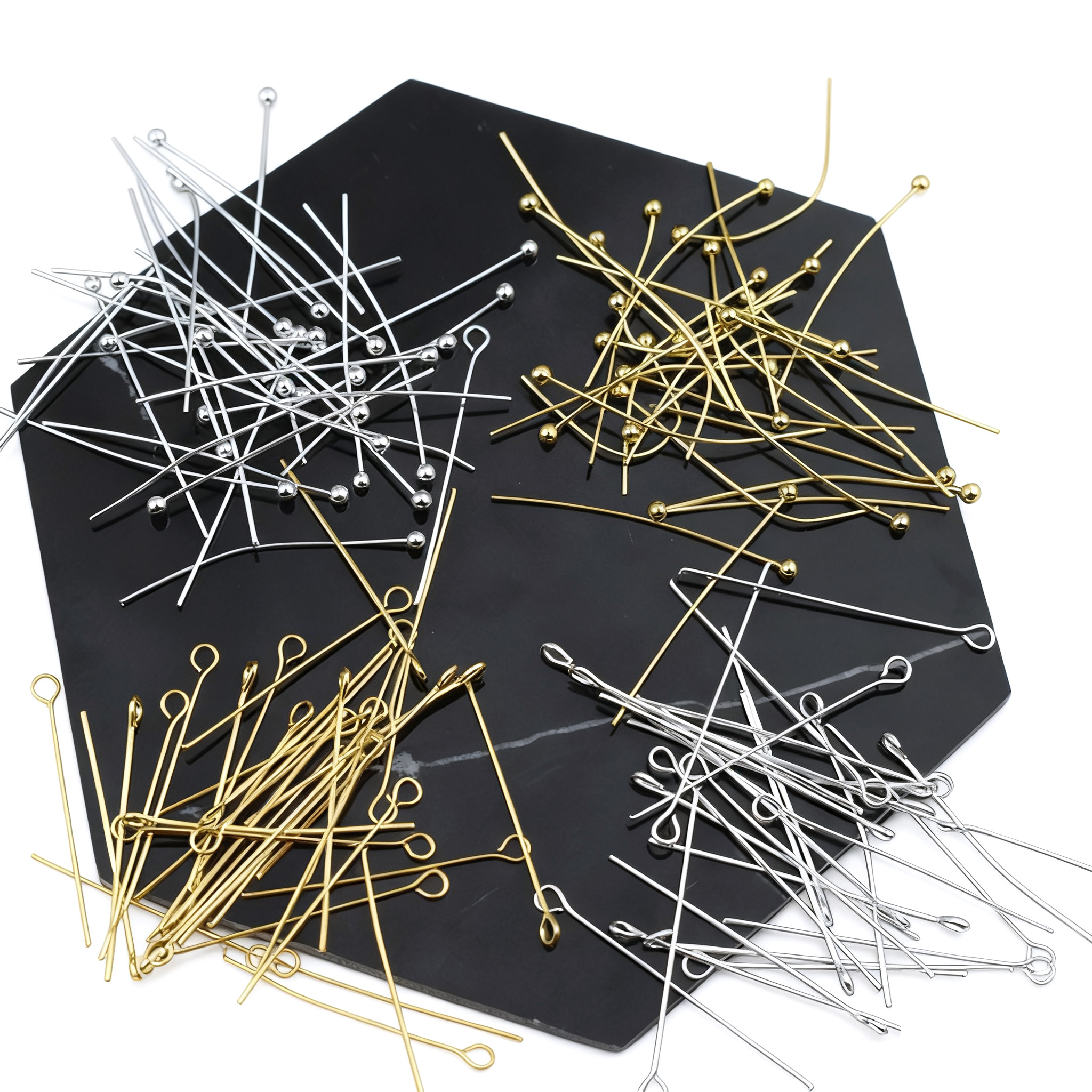 高保色 球针丶九字针丶T针丶手机链项链等diy配件