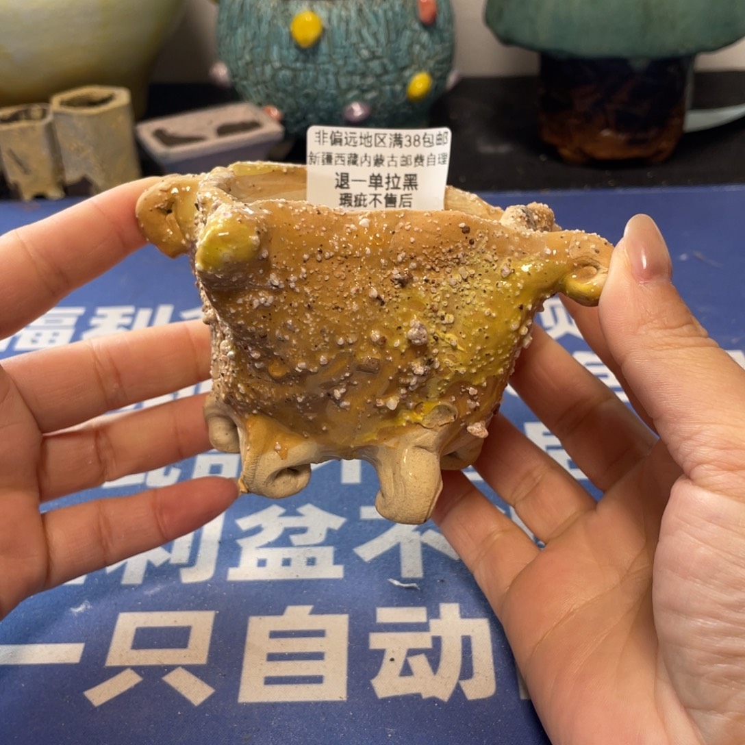 微瑕陶艺多肉花盆107