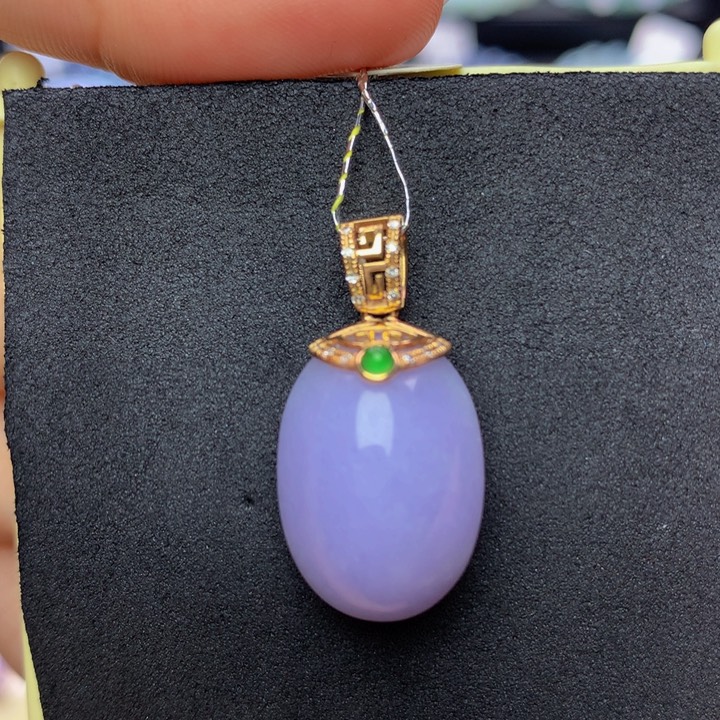 翡翠手链18K金镶嵌翡翠