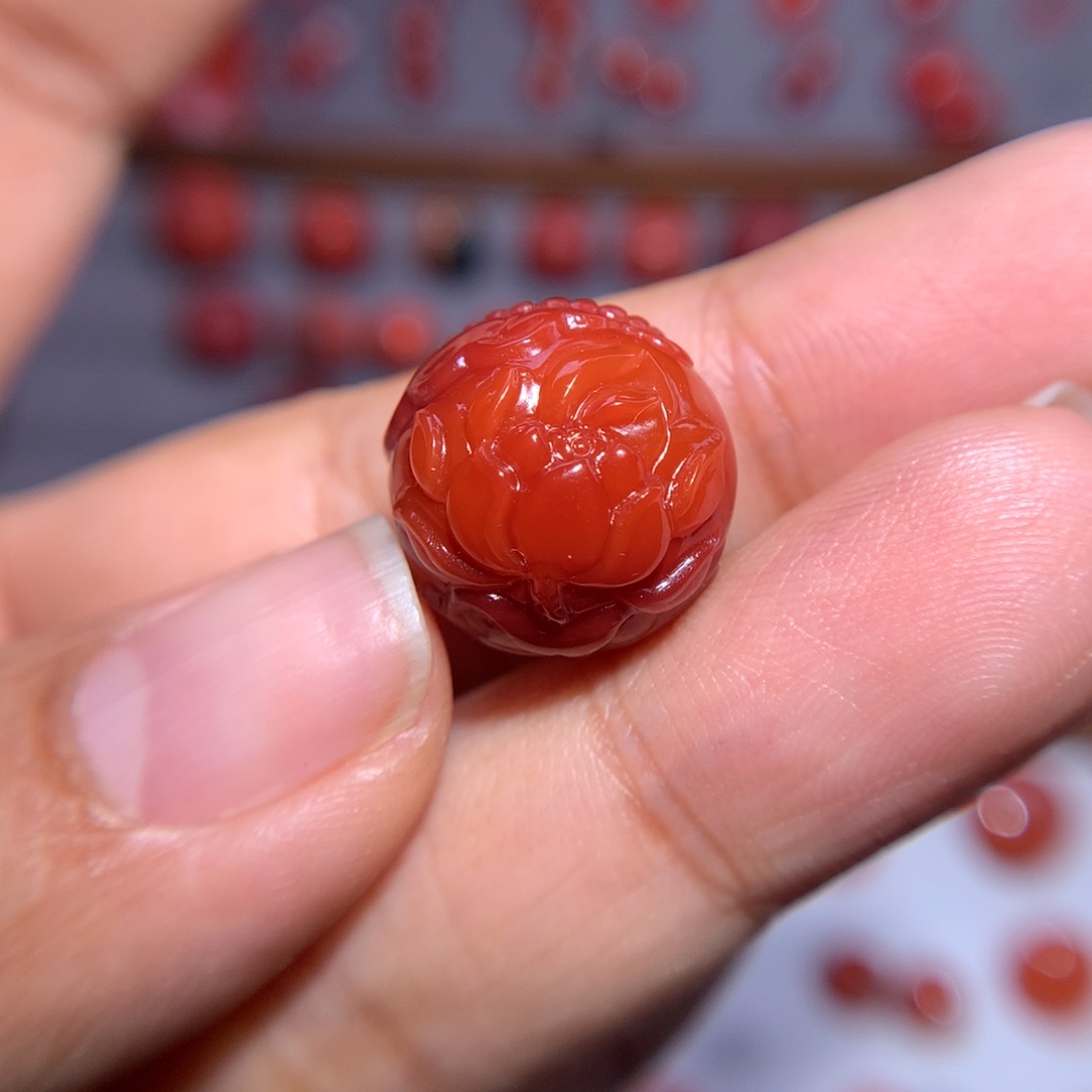 南红玛瑙圆珠未镶嵌留**乐