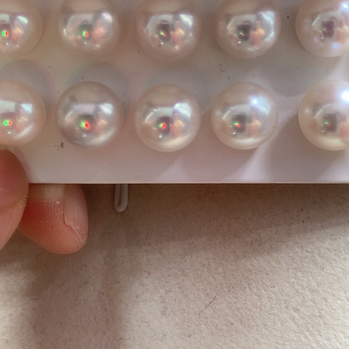 银S925镶嵌淡水珍珠耳饰9-10mm