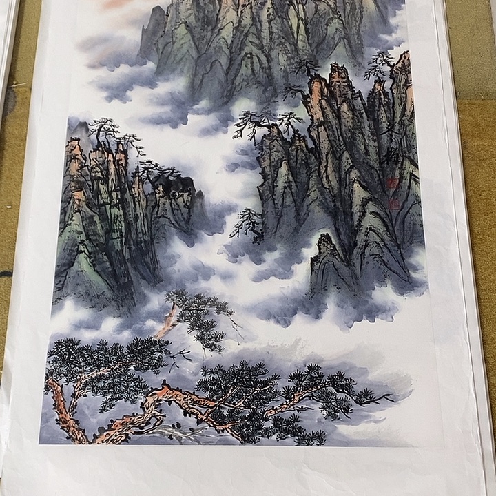 用***3国画赵冬梅68.138手绘画芯