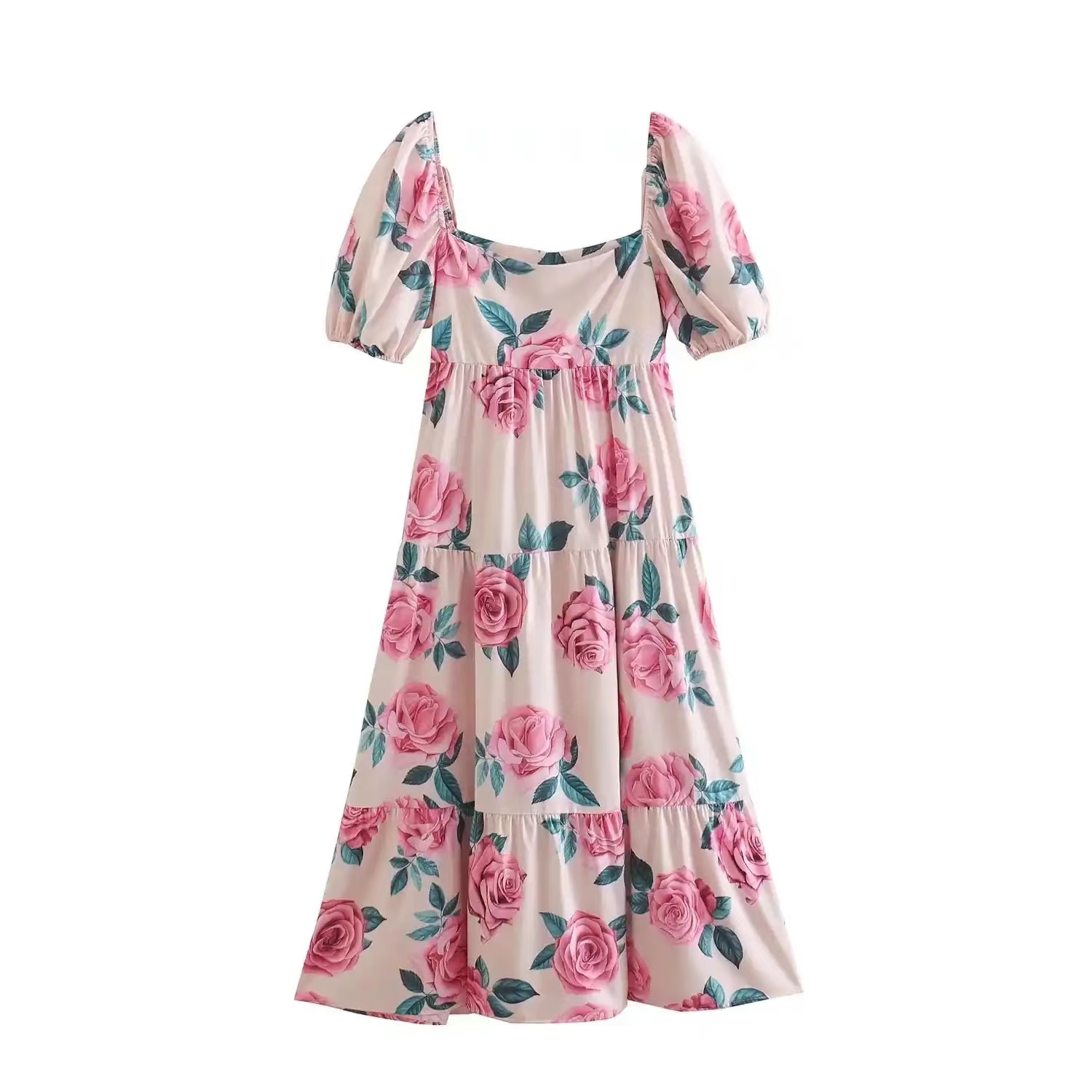 连衣裙碎花直播间扣号链接