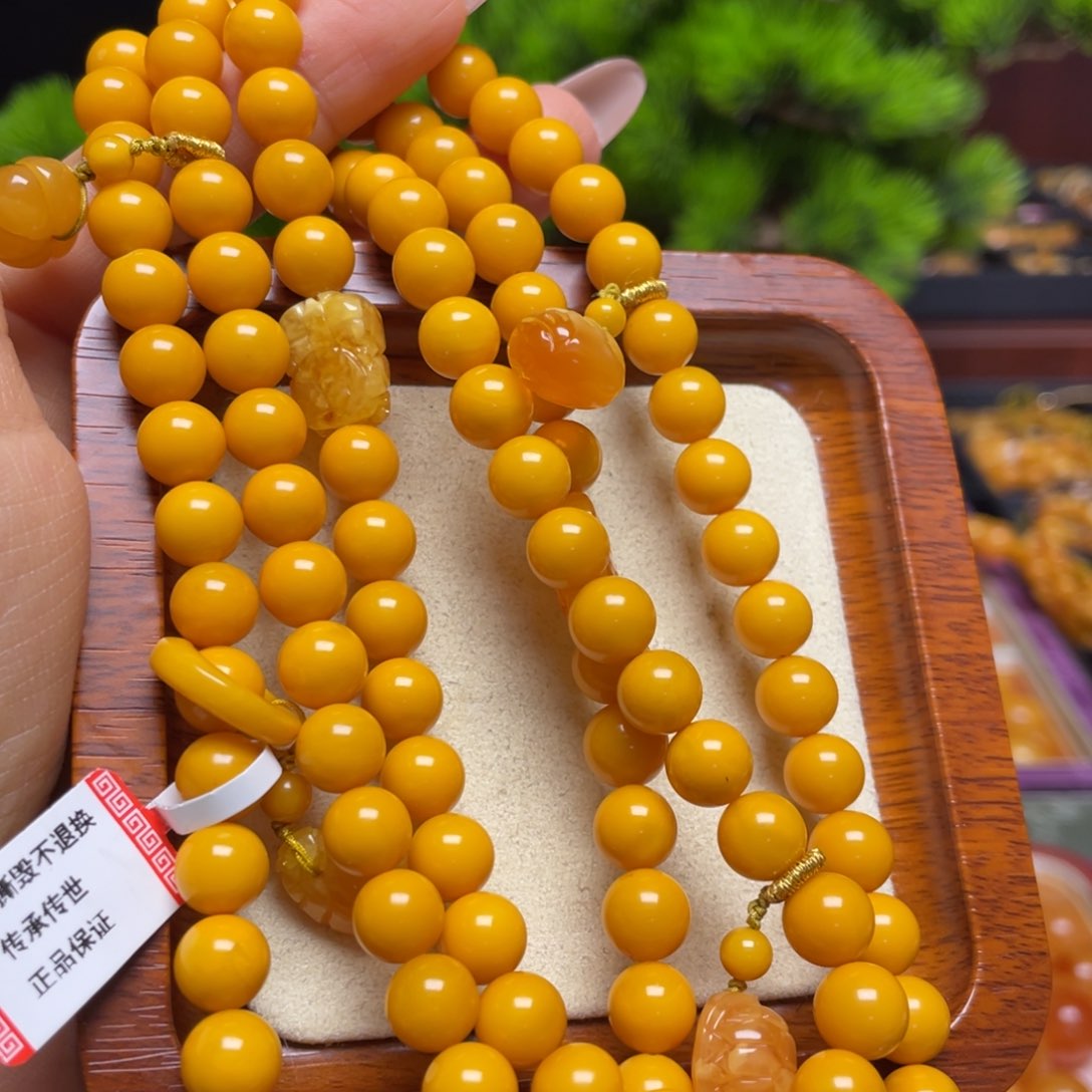 蜜蜡手链未镶嵌手串