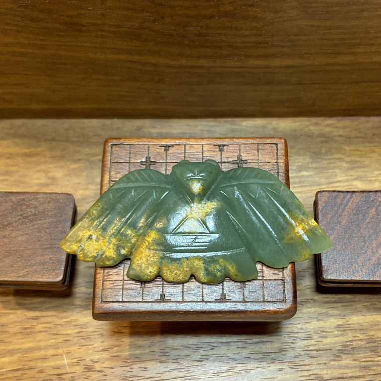 析木河磨鴟鸮配饰挂件手工精雕细琢