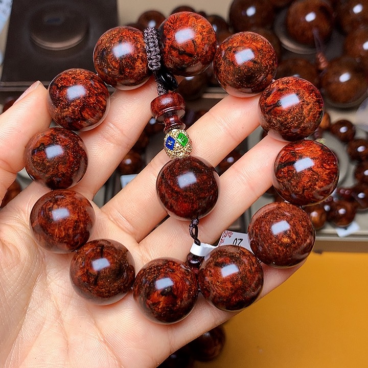 花梨木类手串/手链黄花梨风化料花梨土埋料2.0