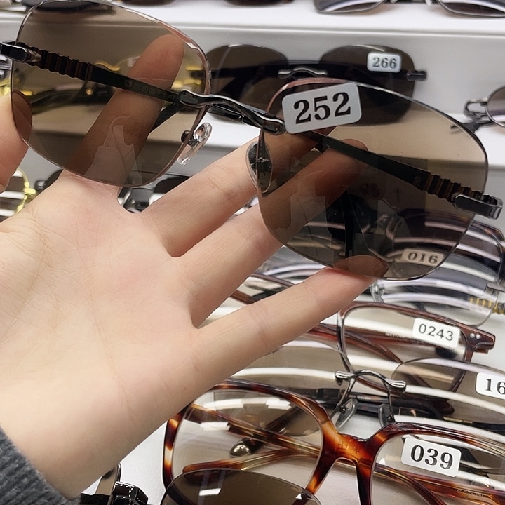 相***缘撞色款天然水晶石头眼镜