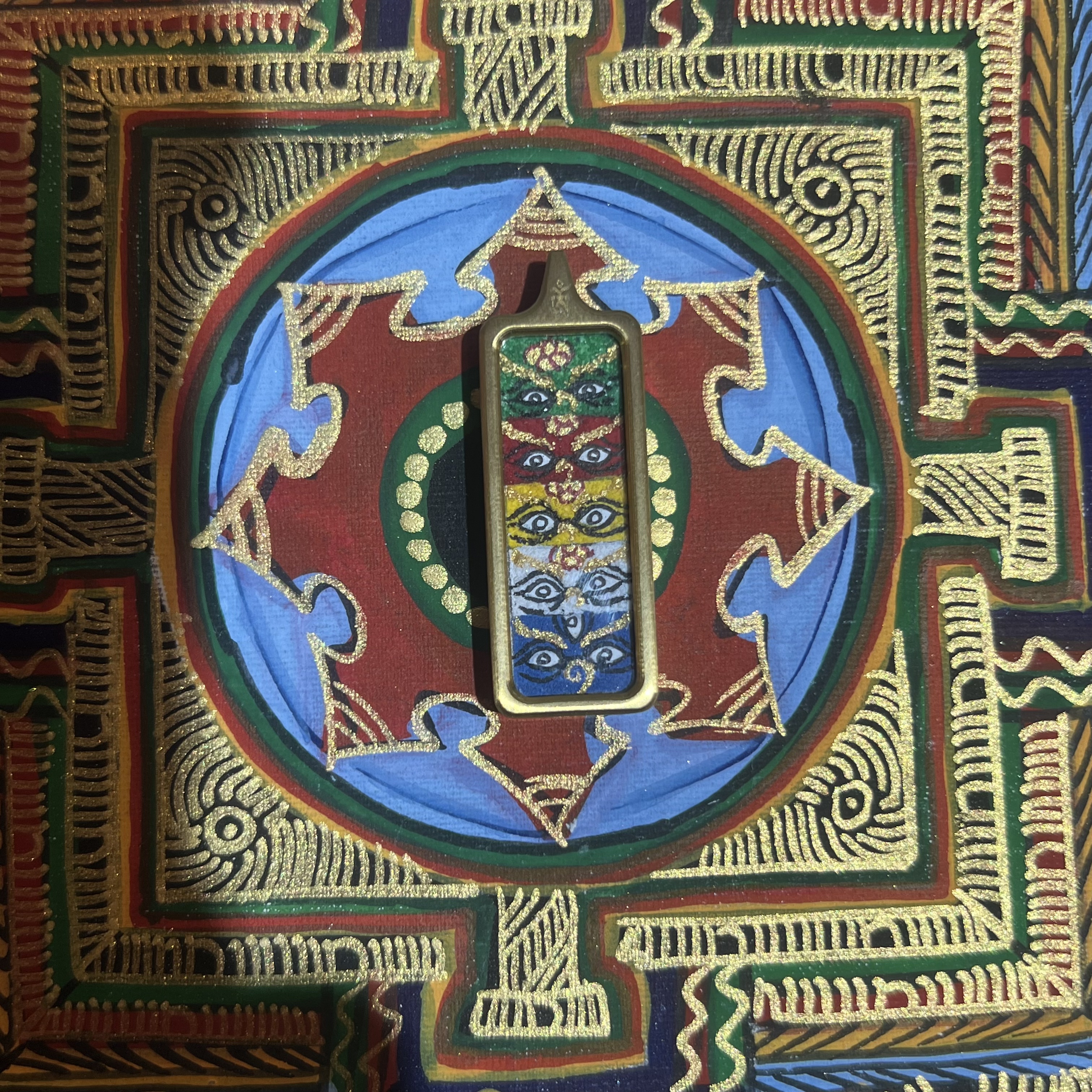 五路财神眼睛-热贡纯手绘唐卡