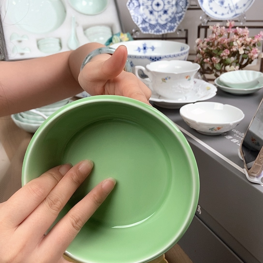 瓷片景德镇五花马陶瓷两只