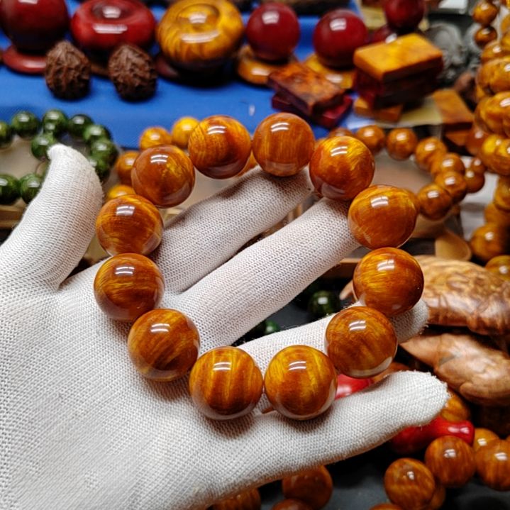 松木奶****兔琥珀木手串黄油闪电2.0尺寸