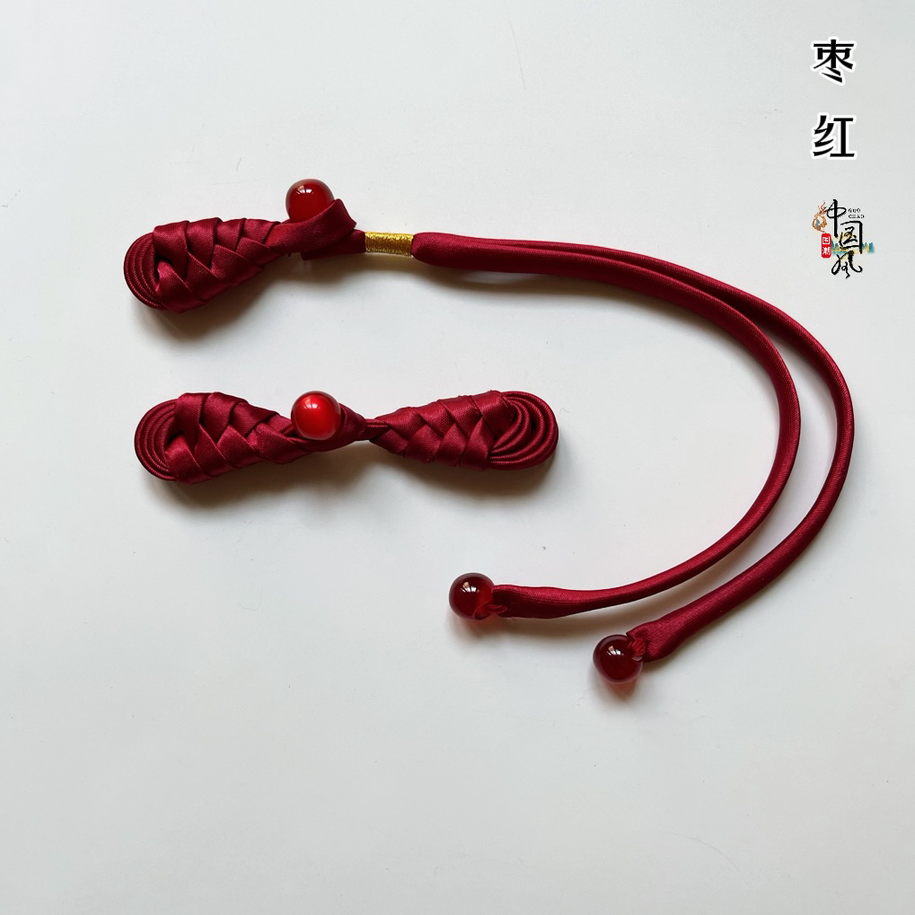 琵琶流苏扣子搭配同色小琵琶扣国风辅料复古风旗袍纽扣盘扣中式