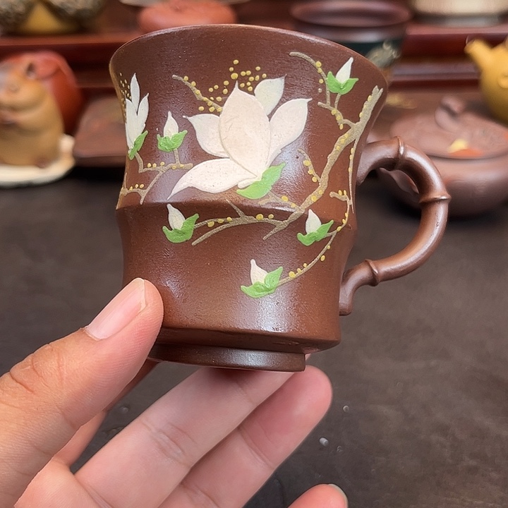 紫砂茶杯文淘紫砂主人杯高端茶器