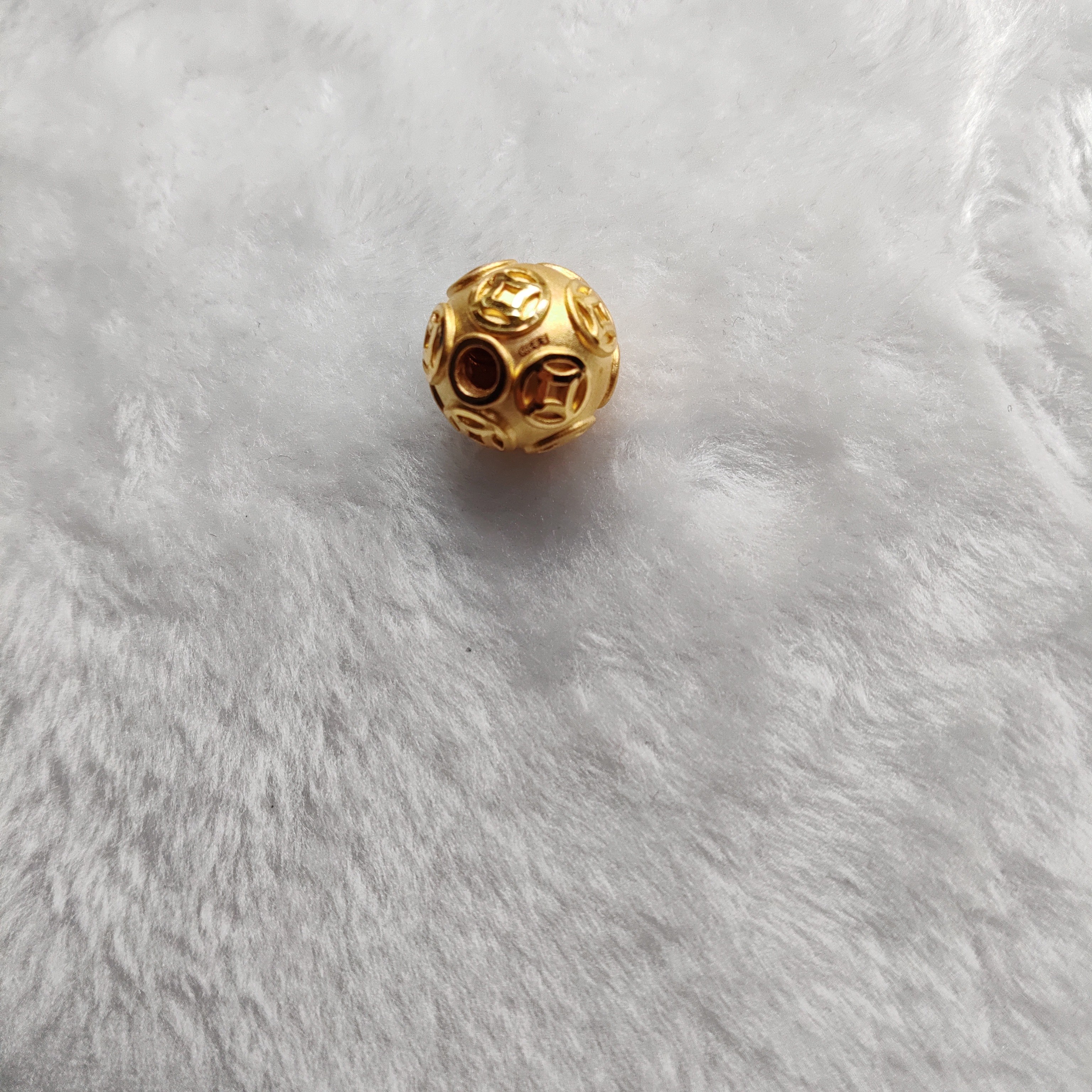 金元宝足金999貔貅珠子首饰