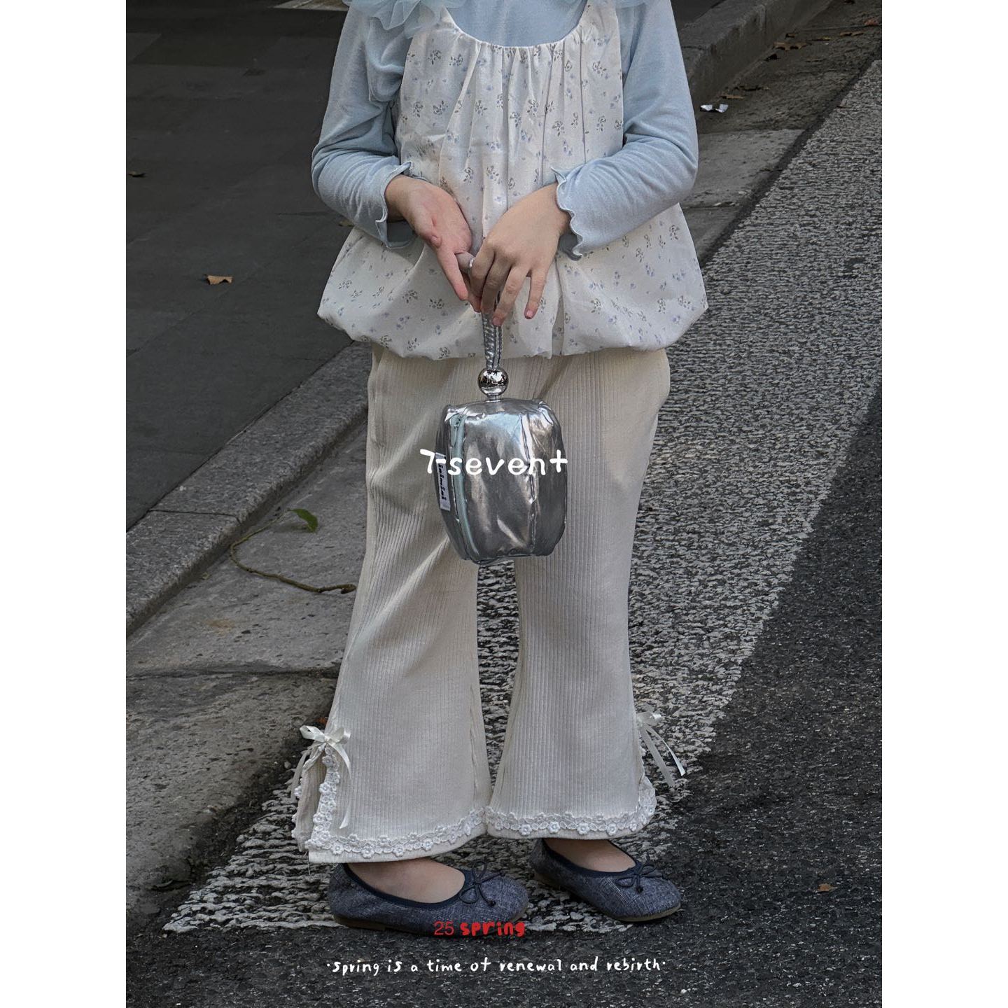 AA61~7Seven·25春~蝴蝶结喇叭裤8630